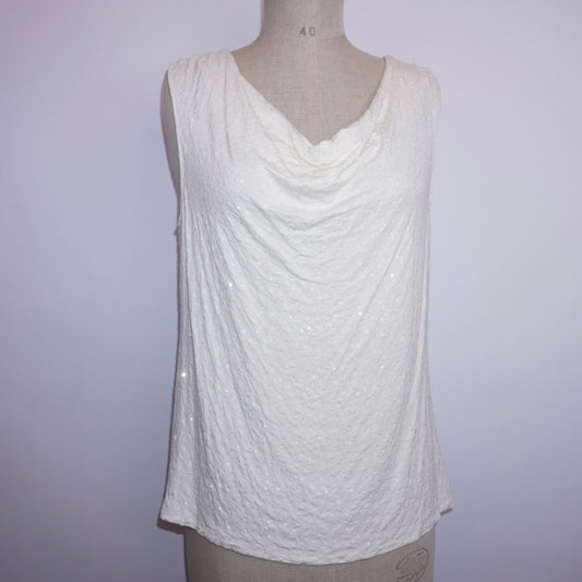 Sequin Cowlneck Top (XL)
