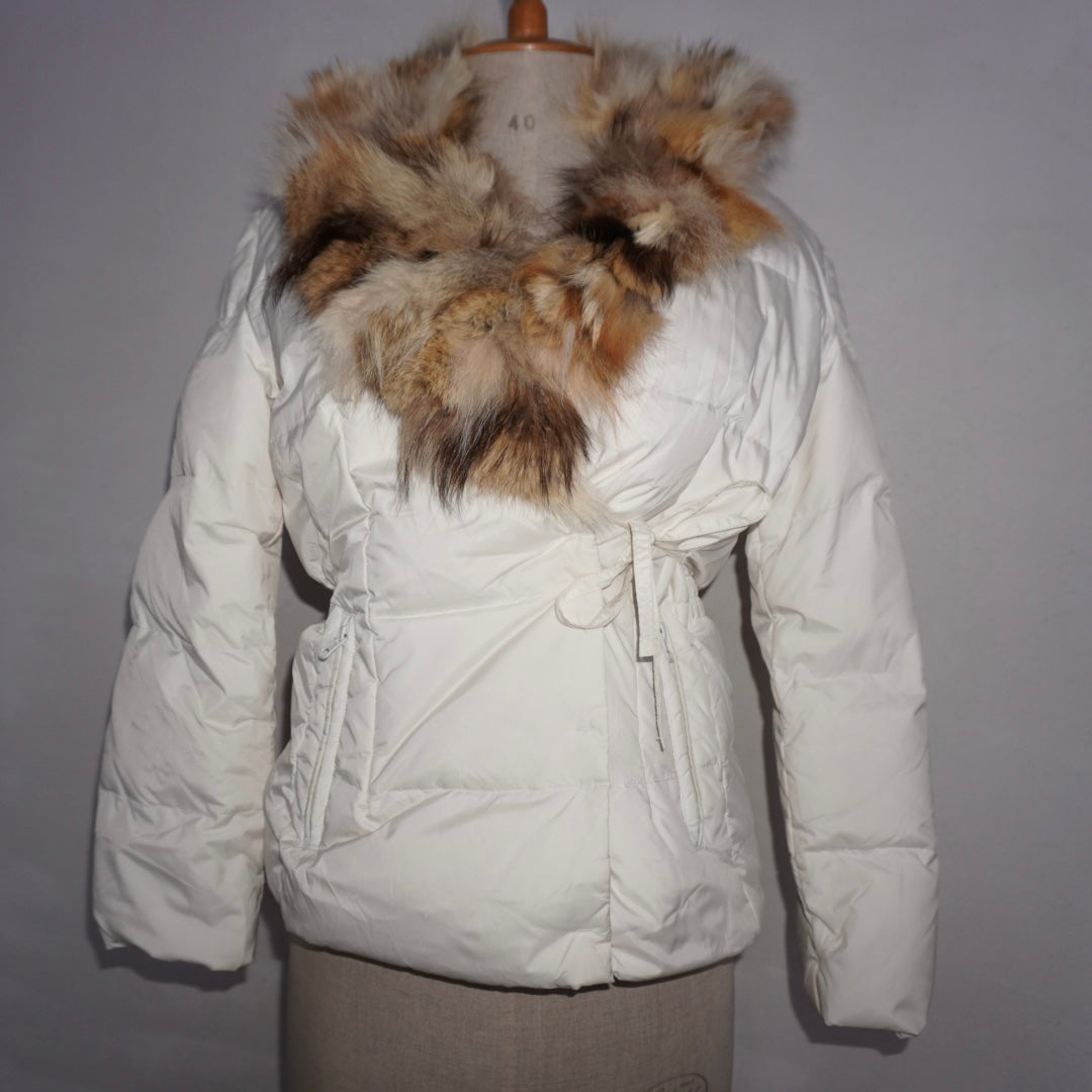 Genuine Fur Tie Puffer (S)