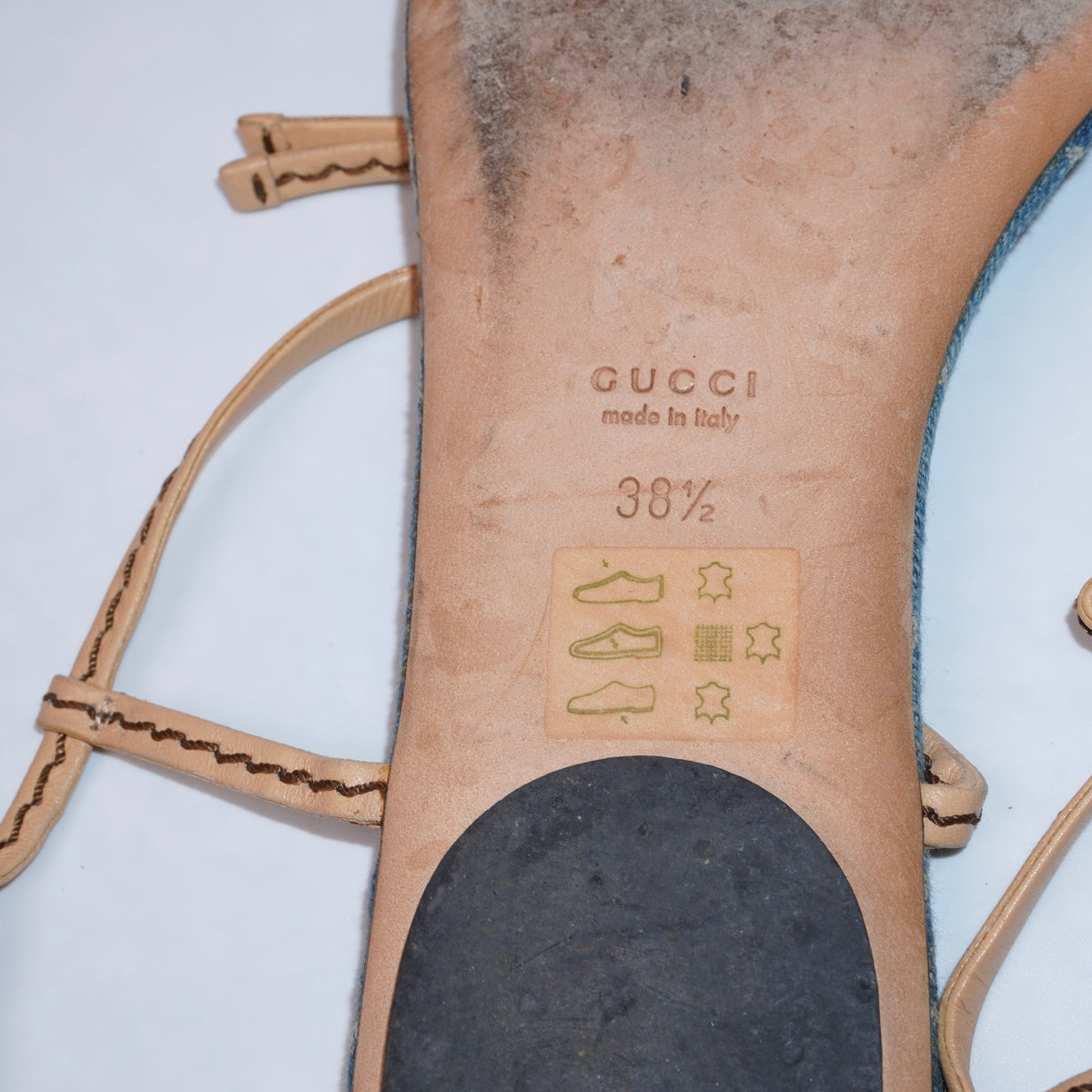 Gucci Denim Sandals (38)