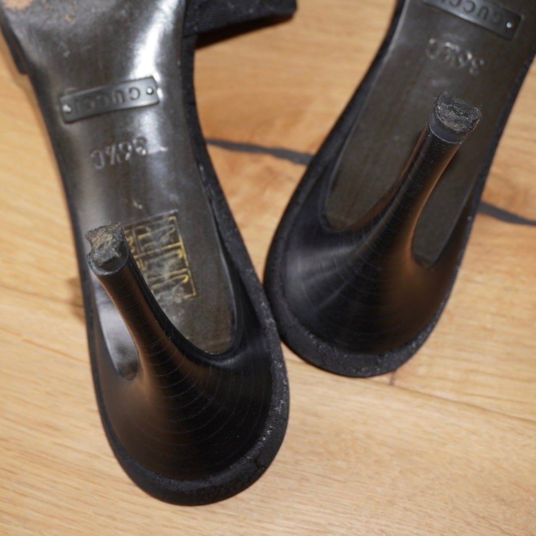 Gucci Monogram Mules (36.5)