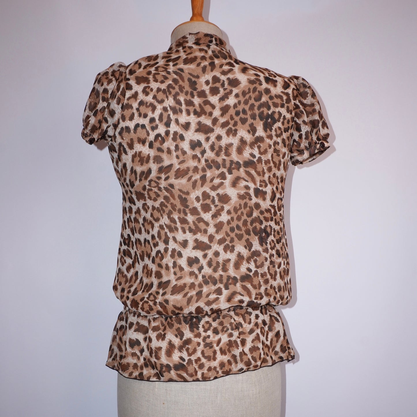 Leopard Ruffle Top (L)