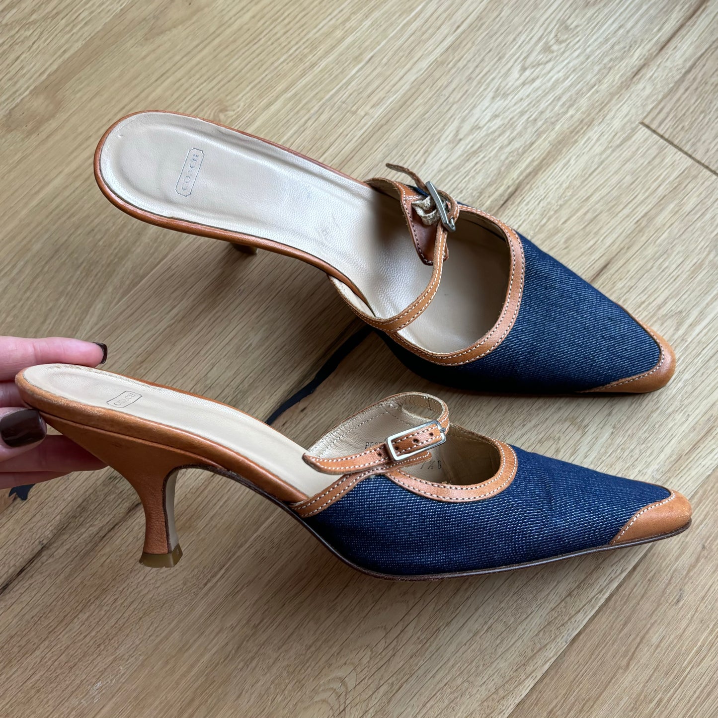 Coach Denim Mules (37.5)