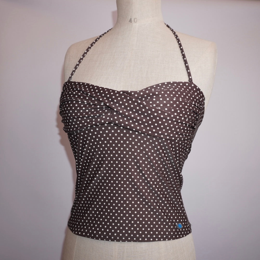 Polkadot Halterneck Top (XS)