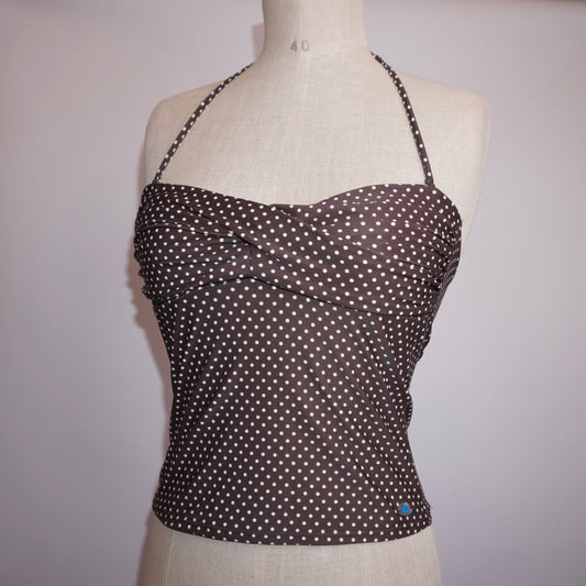 Polkadot Halterneck Top (XS)