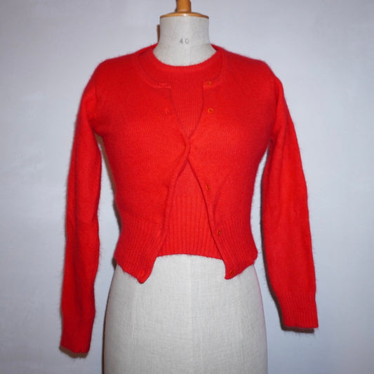 Wool Cardigan + Top (S)