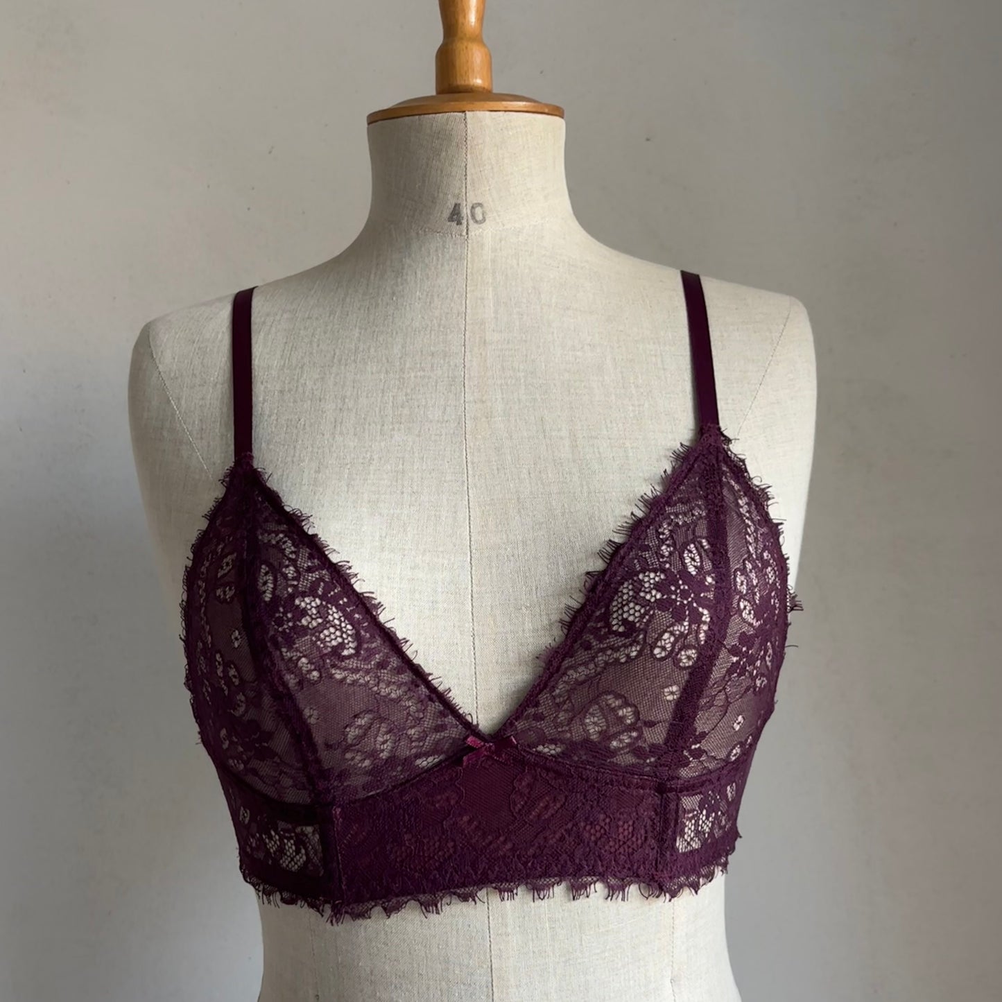 Purple Lace Bralette (70A)