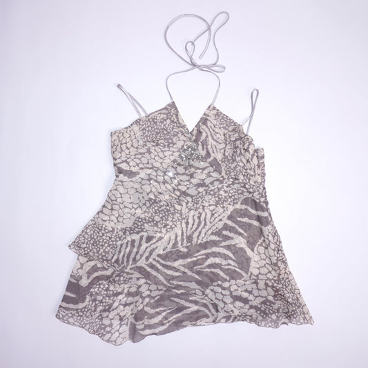 Silk Beaded Top (XS)