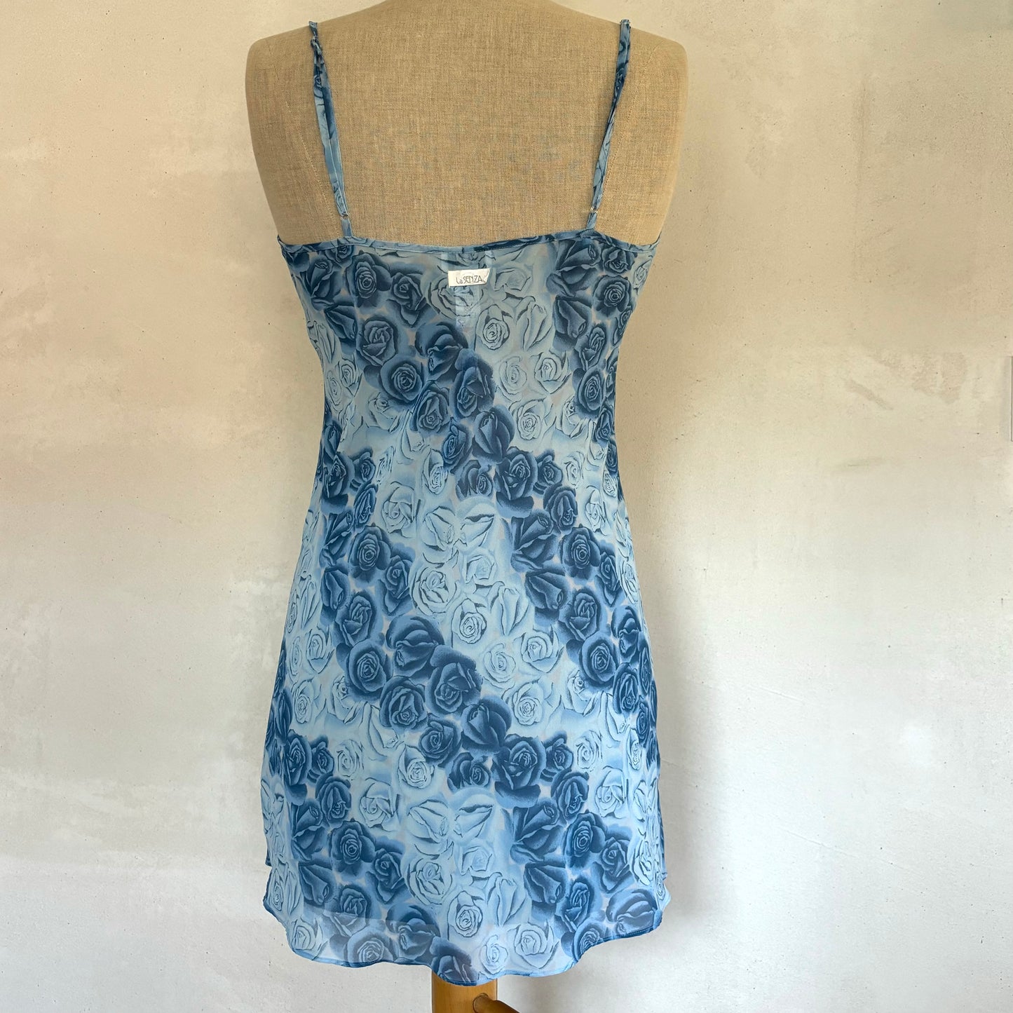 Blue Rose Slip Dress (M)