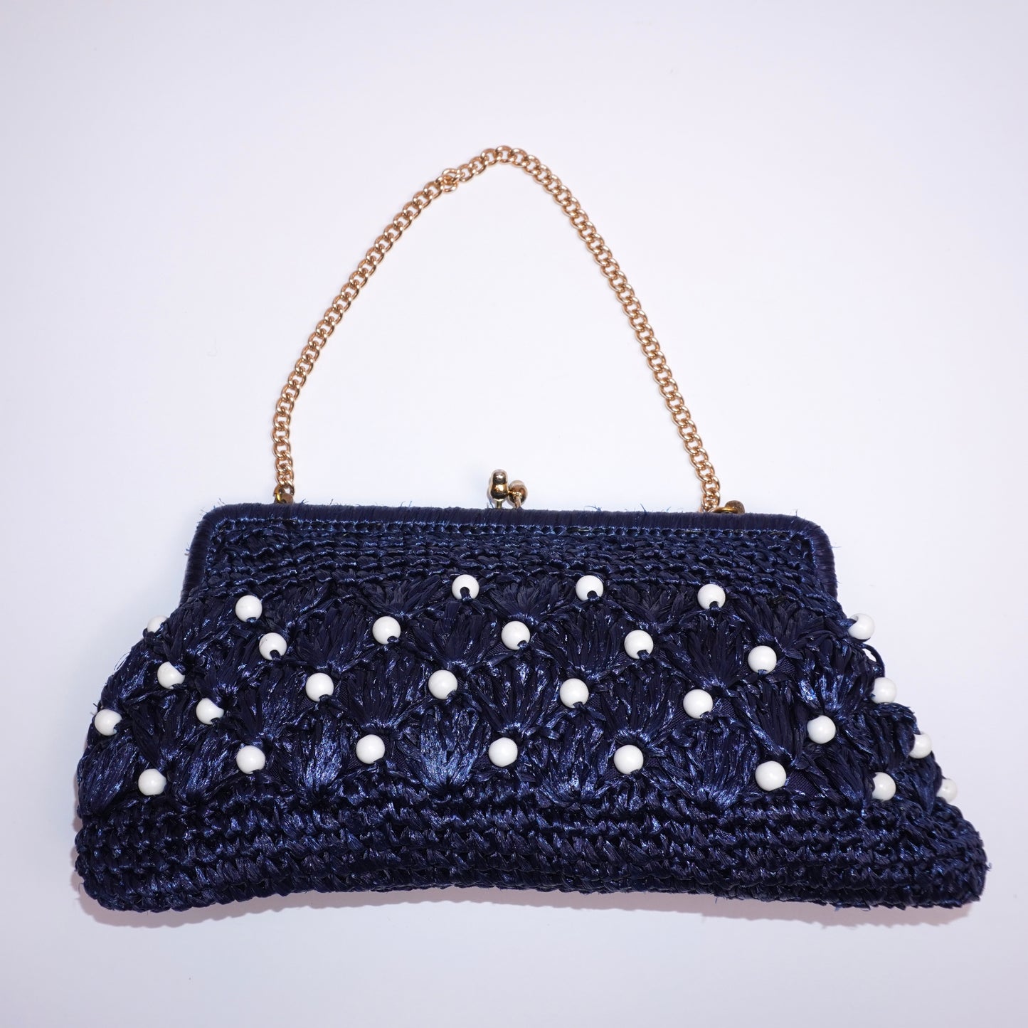 Beaded Rattan Purse