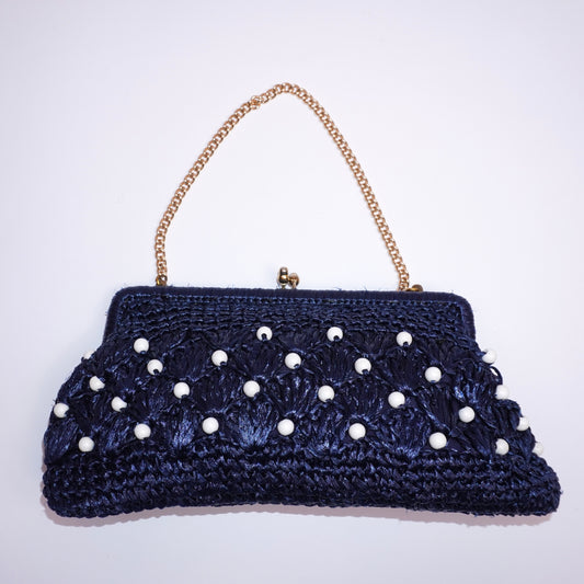 Beaded Rattan Purse