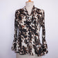 Pleated Ruffle Blouse (M)