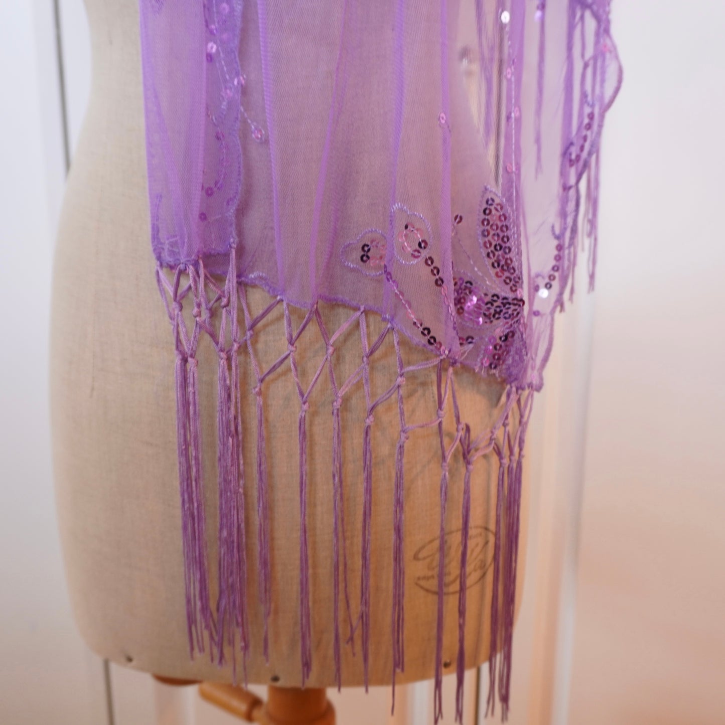 Sequin Tassle Scarf