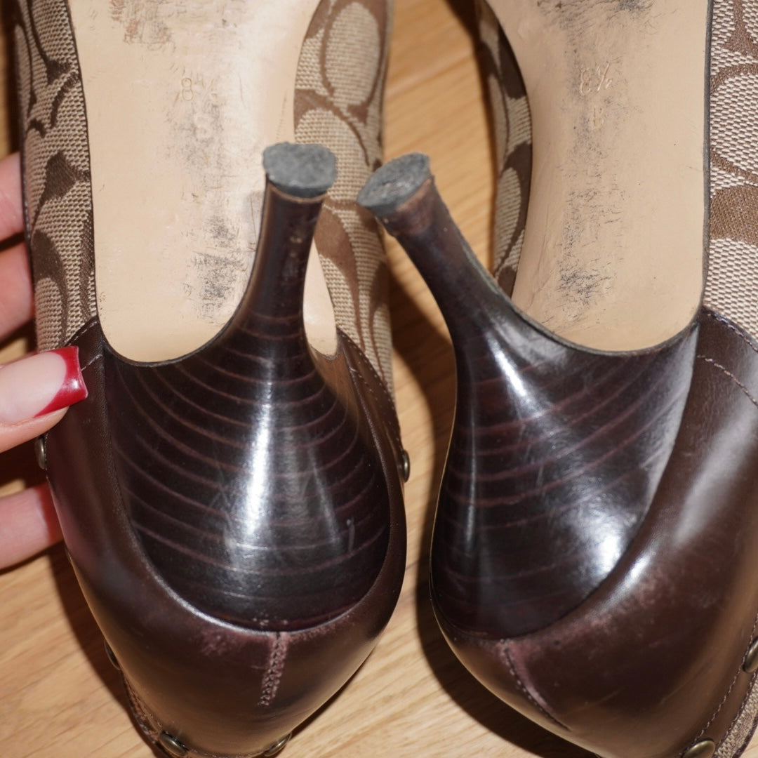 Coach Monogram Heels (38.5)