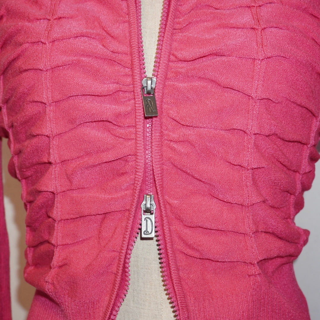 Ruched Zip-up Jacket (M)