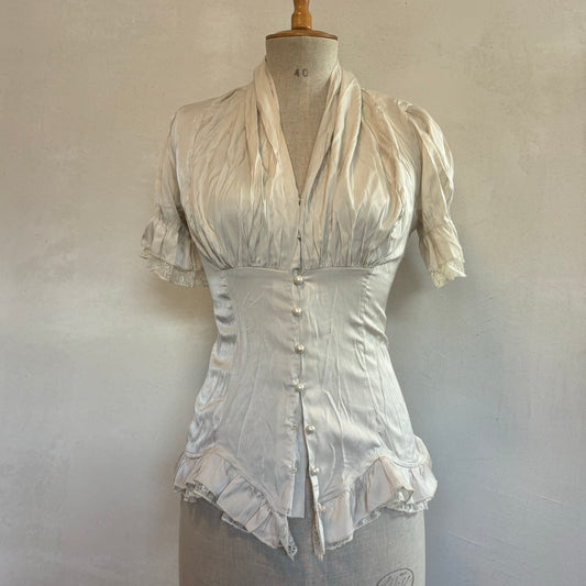 Satin Lace Blouse (S)