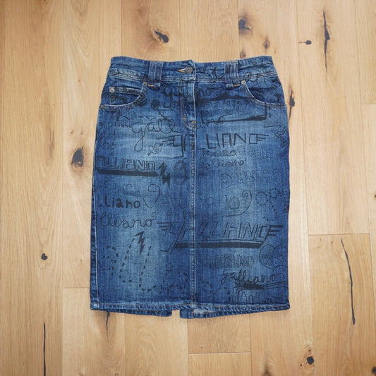 Galliano Denim Skirt (XS)