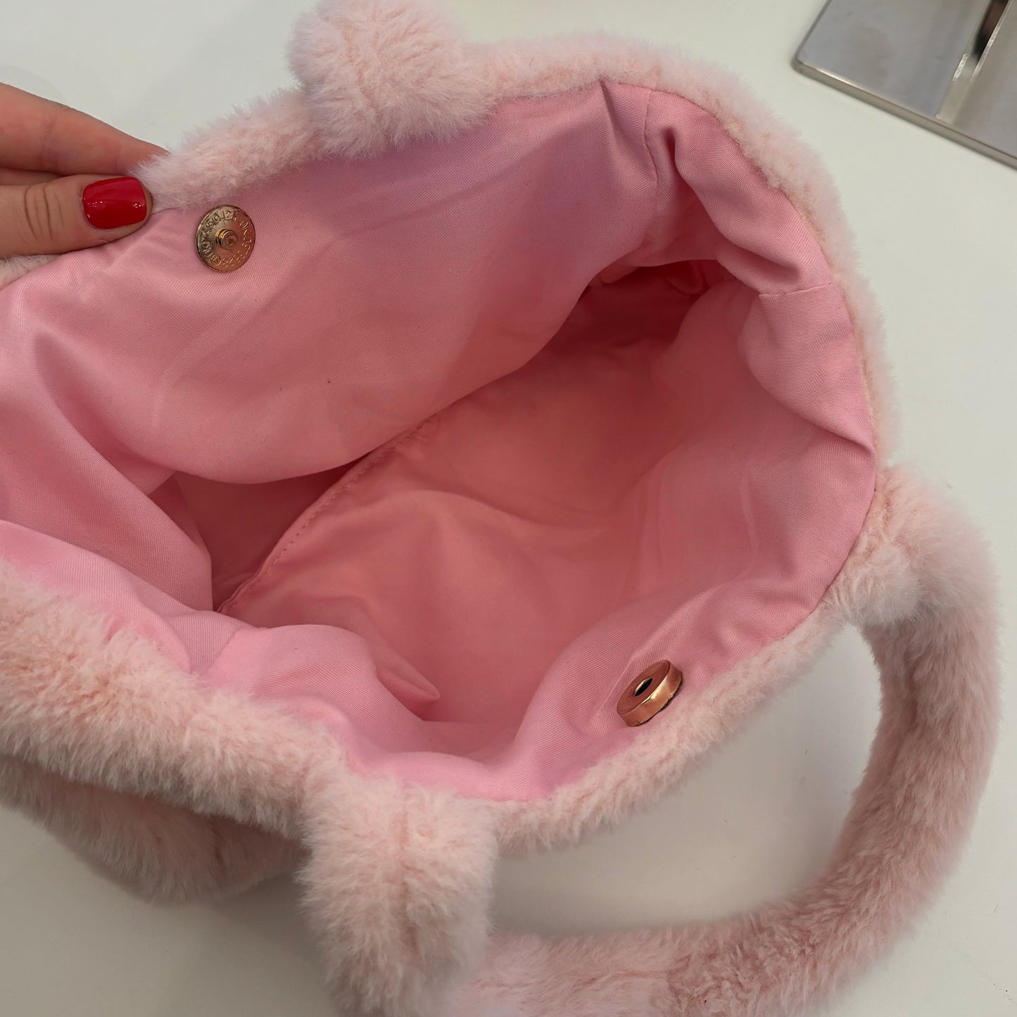 Pink Fluffy Purse