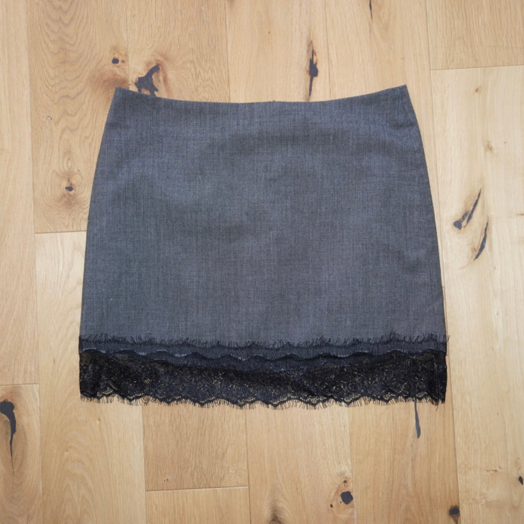 Lace Trim Miniskirt (M)