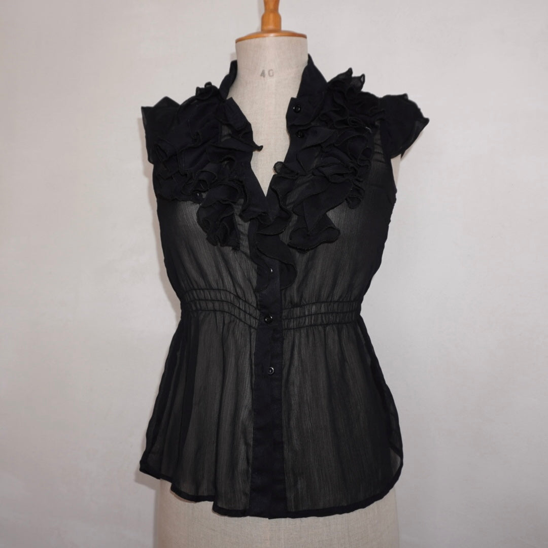 Sheer Ruffle Top (S)