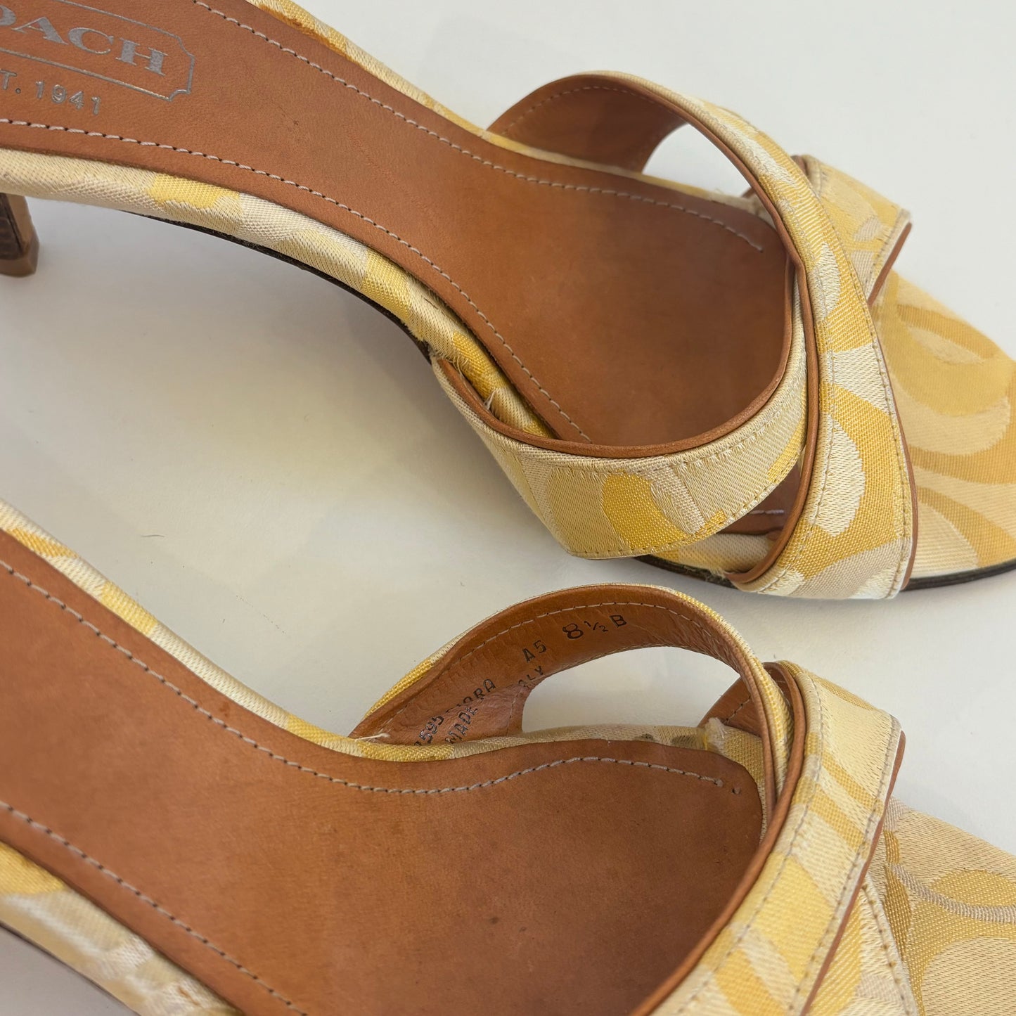 Coach Monogram Mules (38.5)