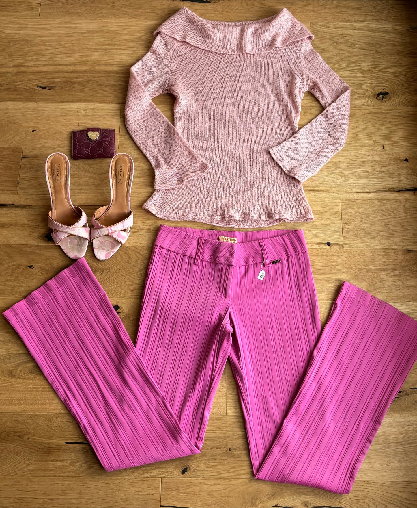 Pink Knit Offshoulder Top (XS/S)