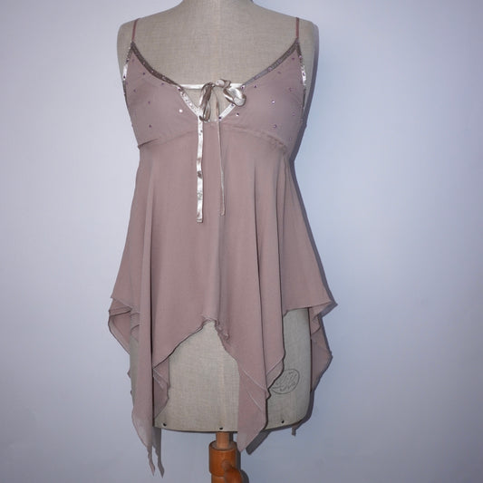 5 Silk Rhinestone Top (S)