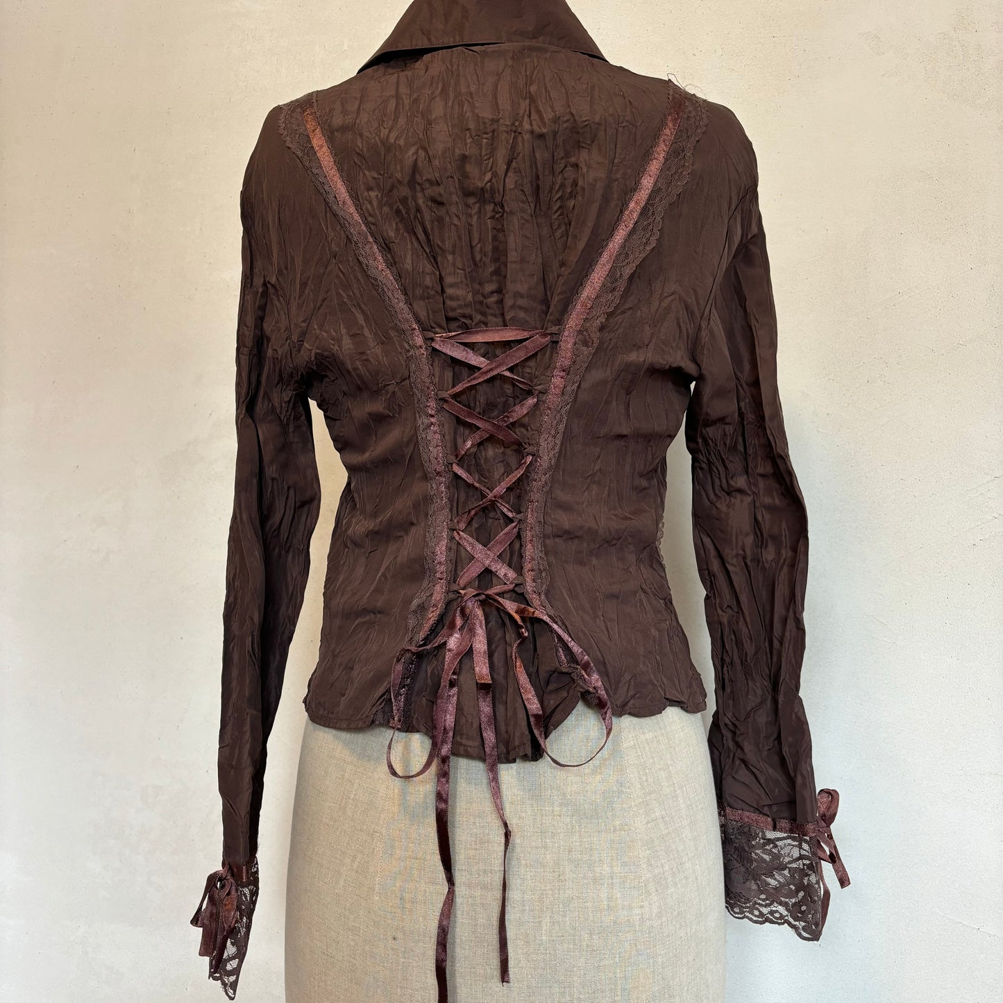 Lace Tie blouse (S)