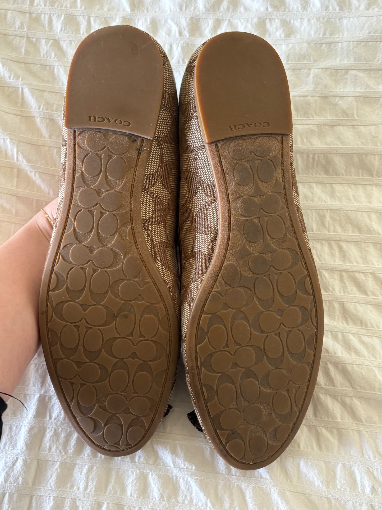 Coach Monogram Flats (39.5)