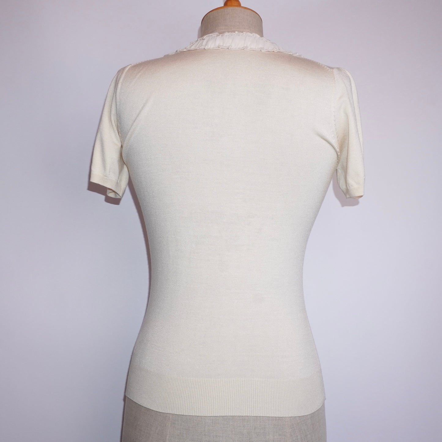 Creme Bow Top (M)