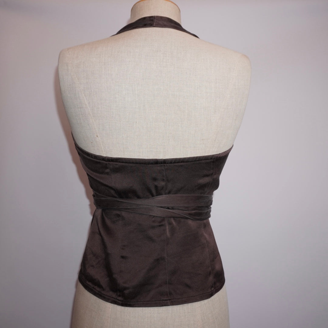 Silk Wrap Top (M)
