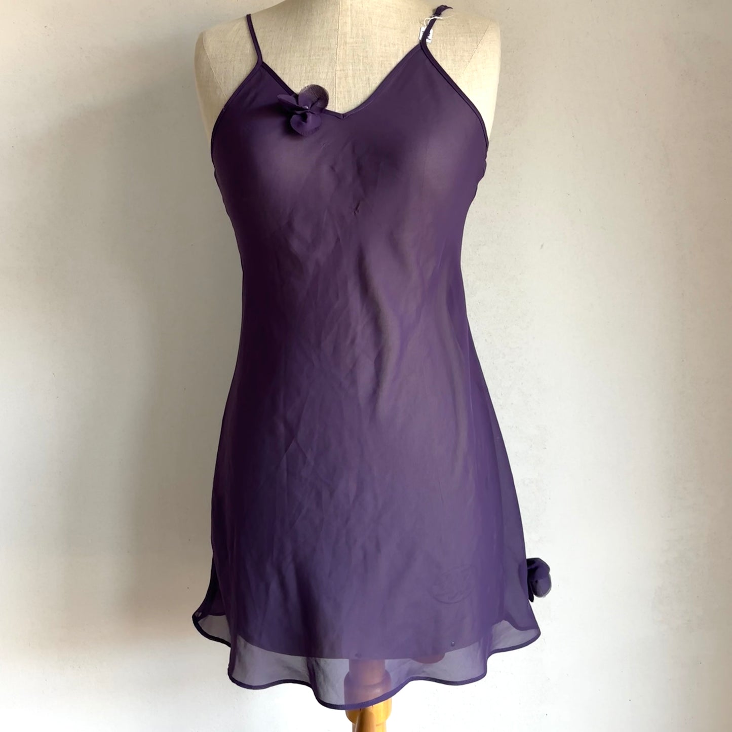 Purple Flower Slip Dress (M