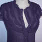 Silk ruffle top (S)