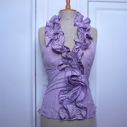 Ruffle Halterneck Top (S)