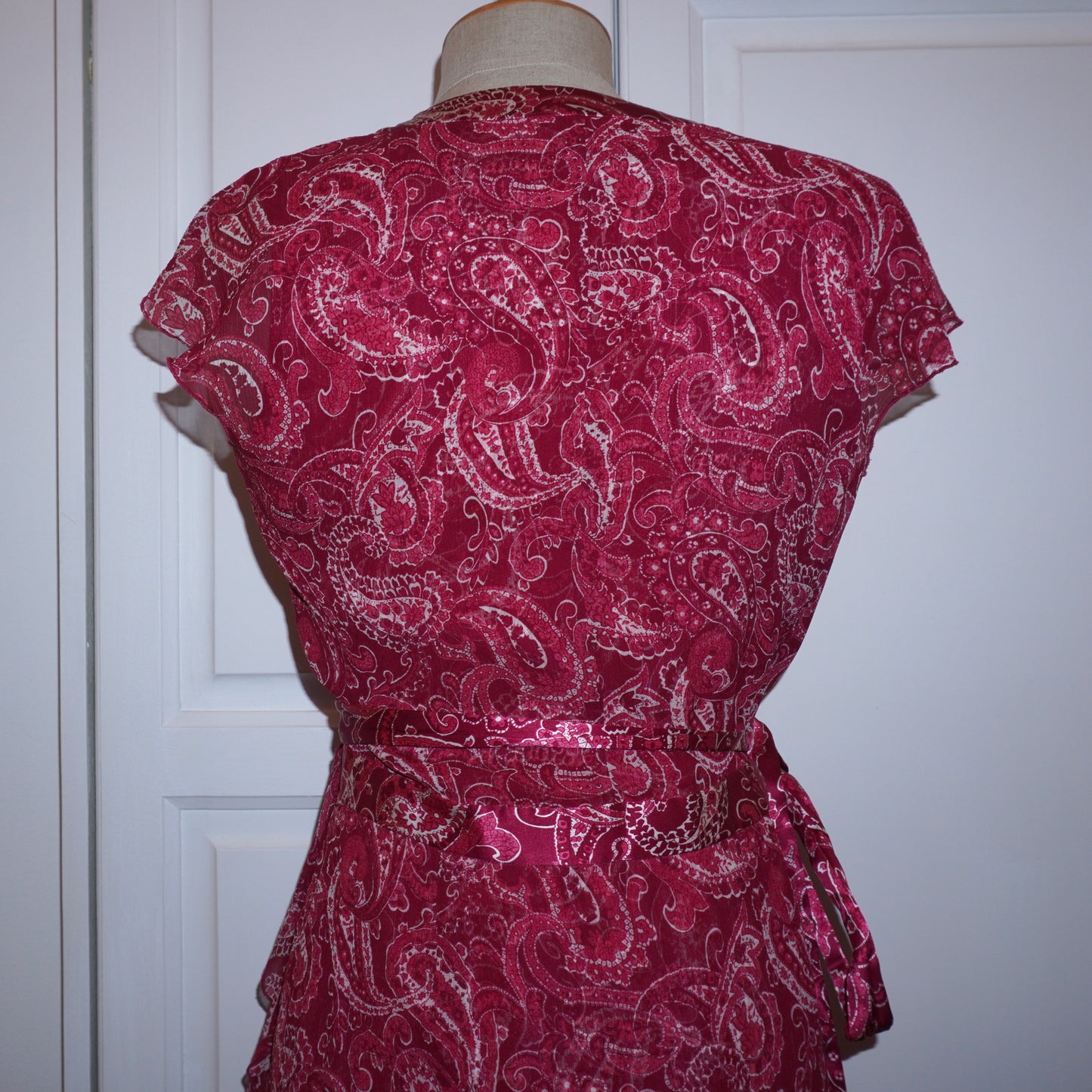 Silk Wrap Dress (S)