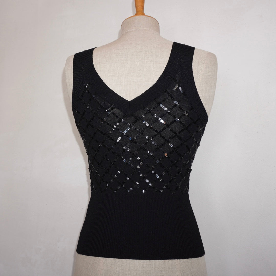 Sequin Knit Top (S)