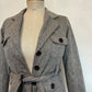 Herringbone belted blazer (XS)