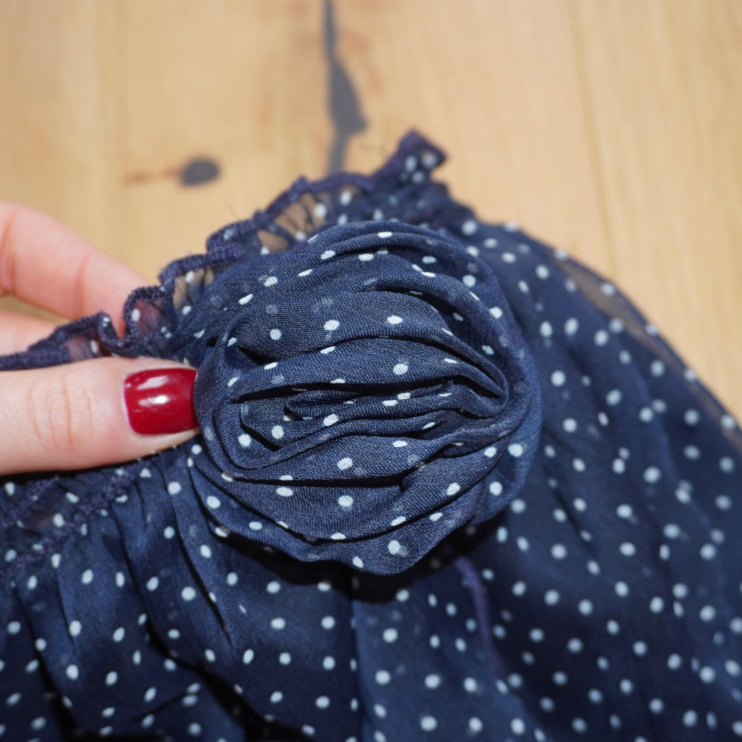 Polkadot Rosette Top (XS)