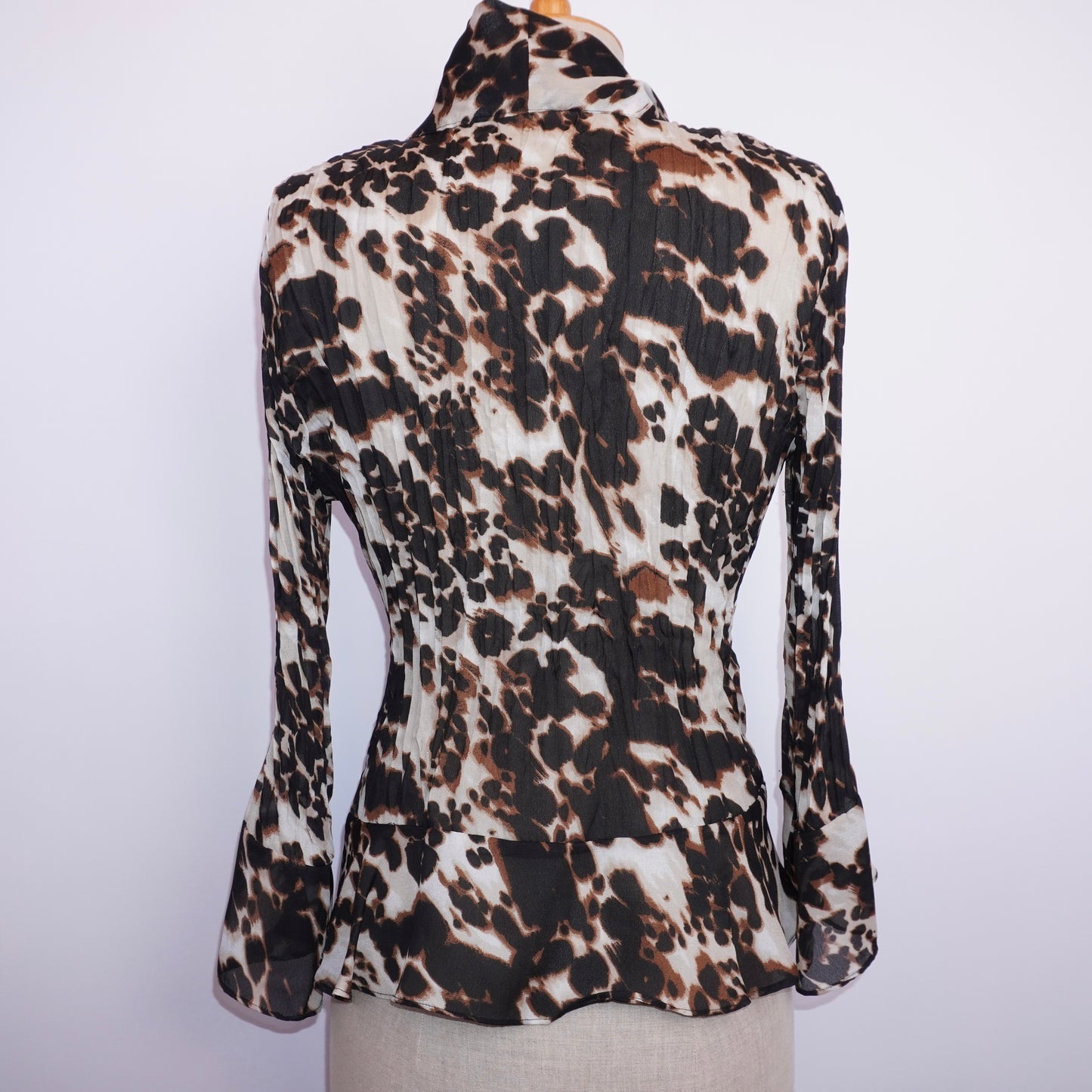 Pleated Ruffle Blouse (M)