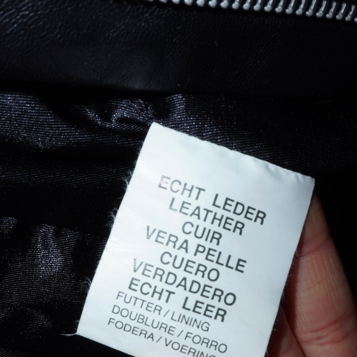 Genuine Leather Belted Jacket (S)