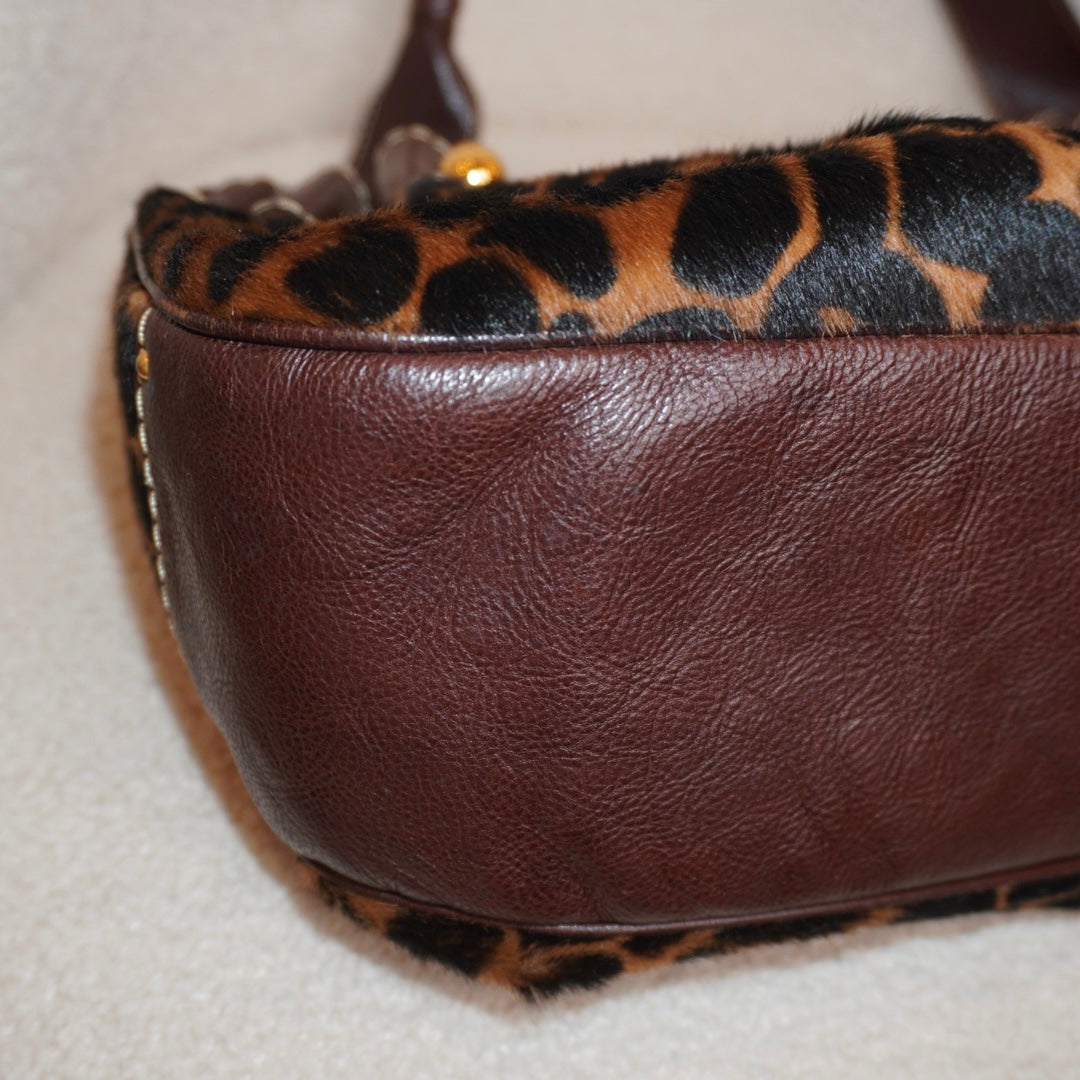 Animal Print Leather Purse
