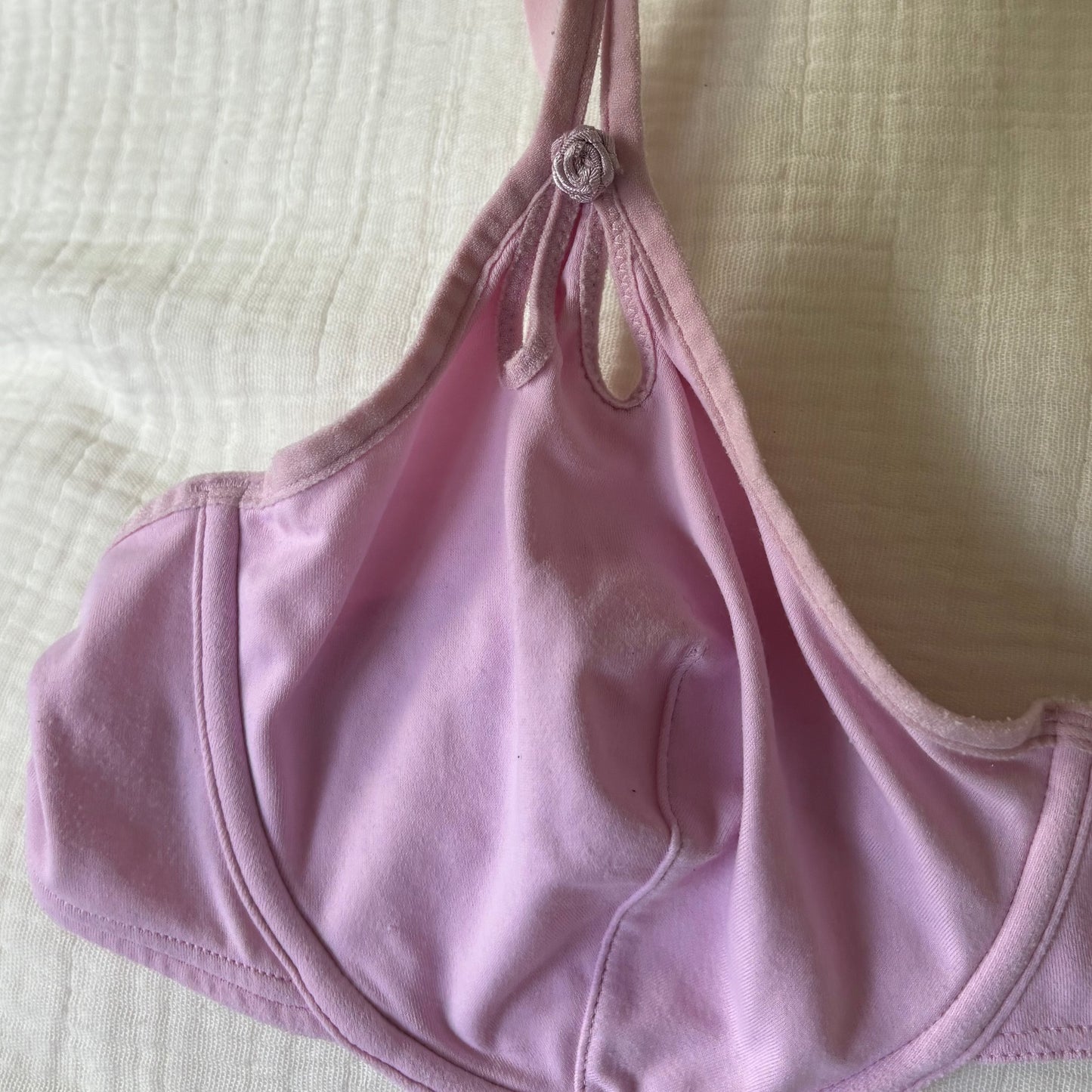 Pink Rosette Bra (80B)