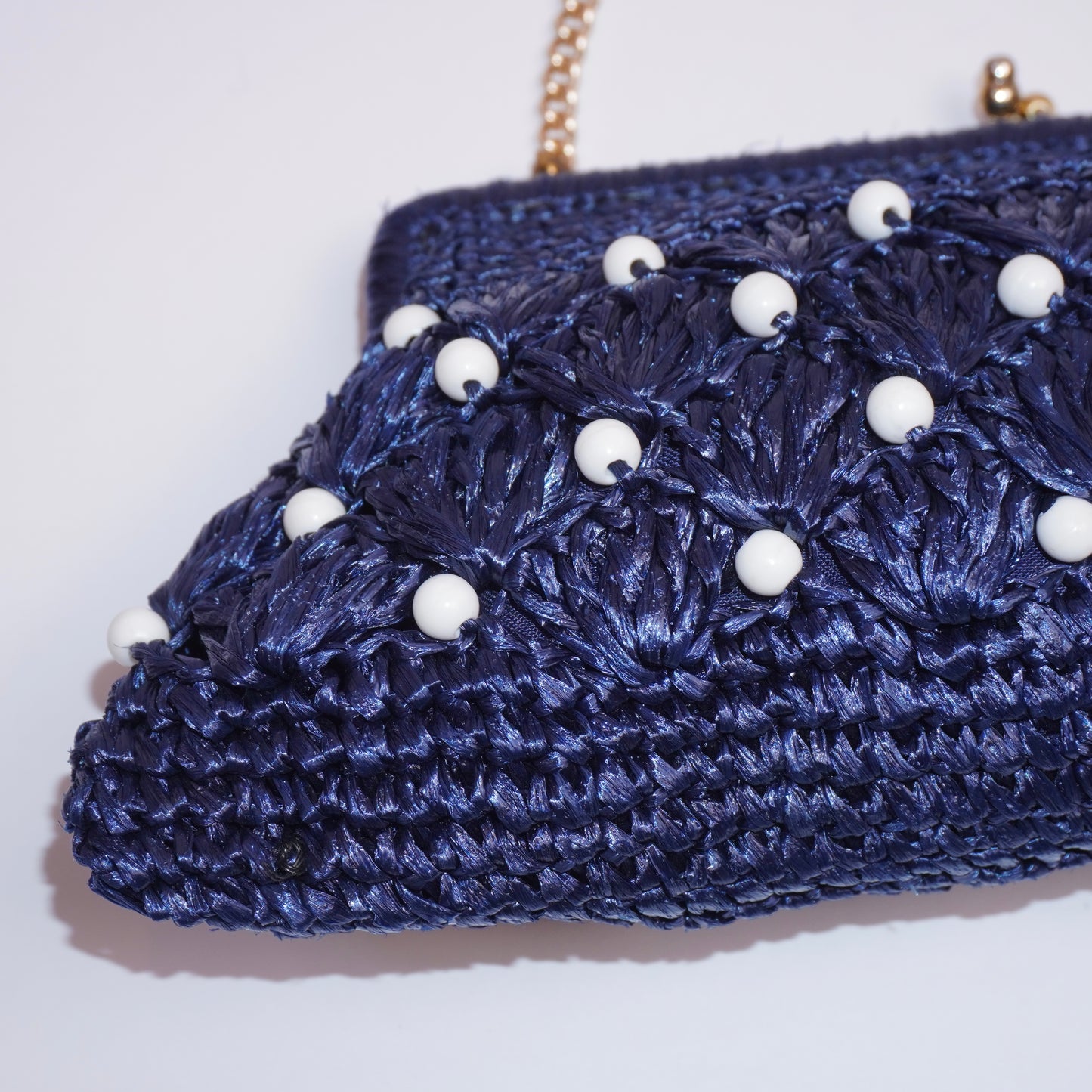 Beaded Rattan Purse