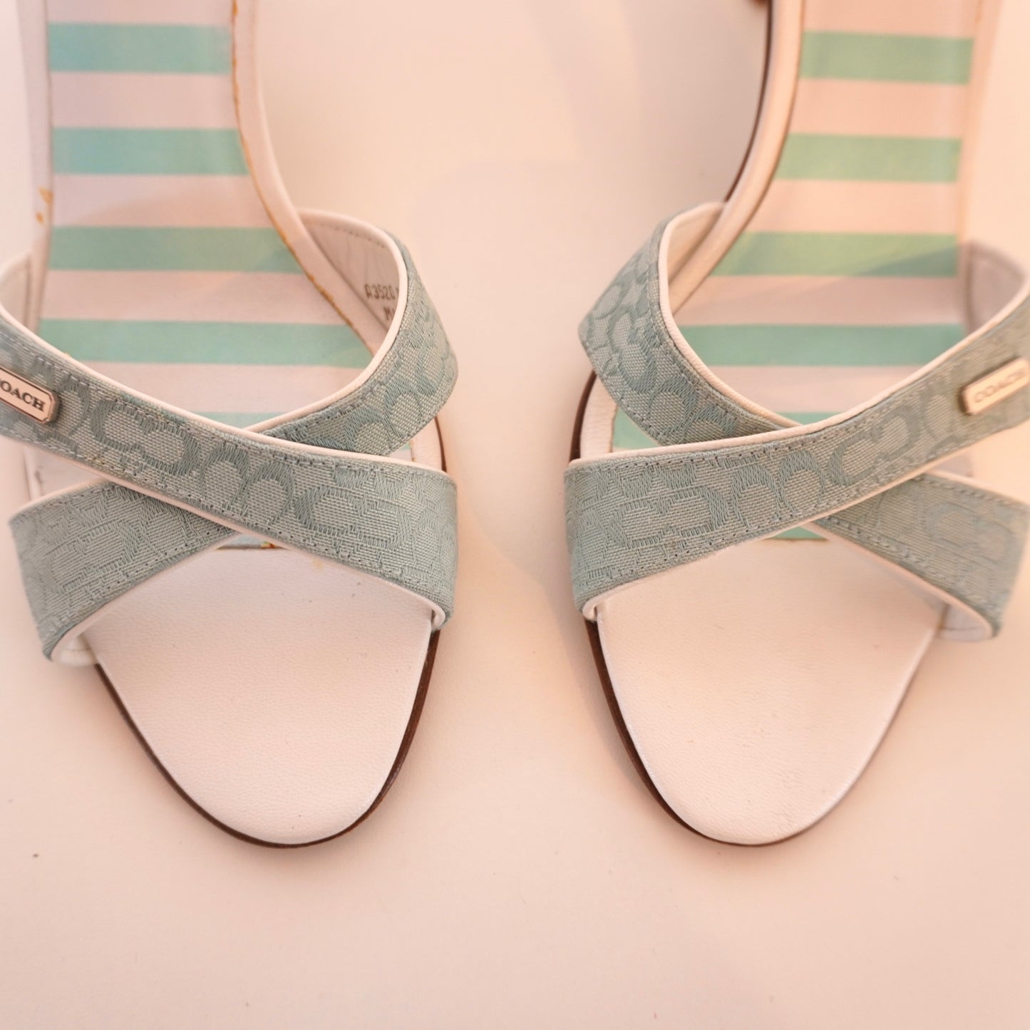 Coach Monogram Mules (38.5)