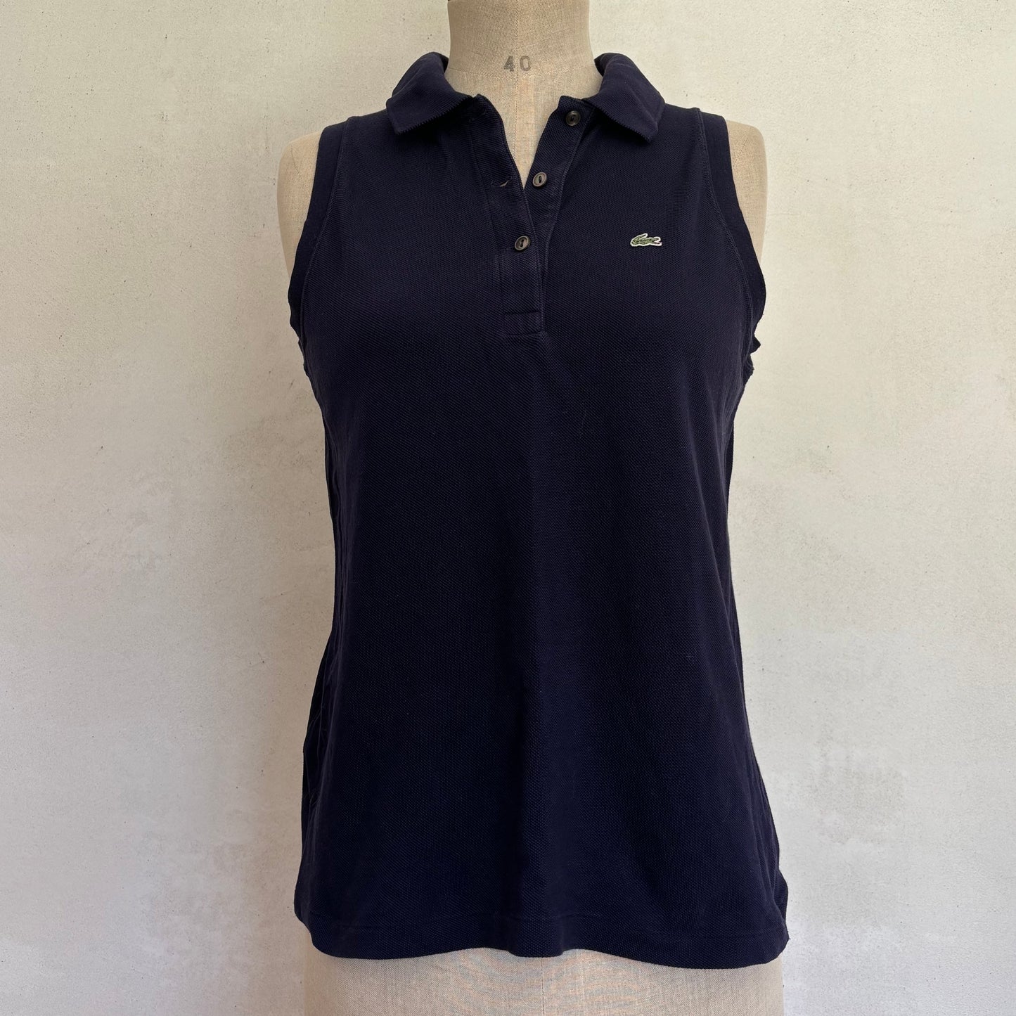 Lacoste Navy Vest Top (M)