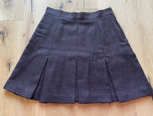 Brown Pleated Skirt (XS/S)