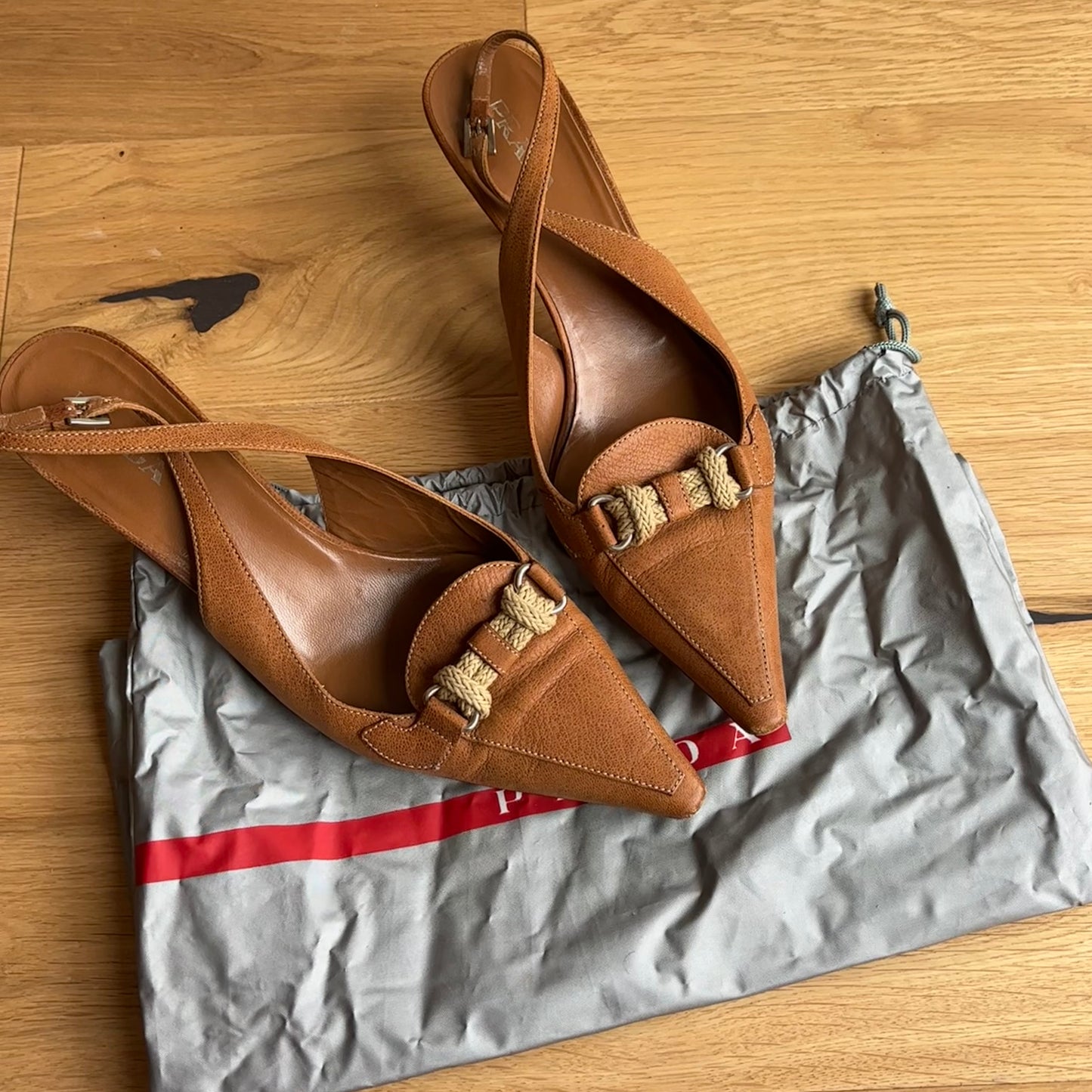 Prada Tan Slingbacks (40)