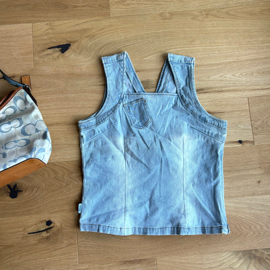 Denim Cutout Top (XS)