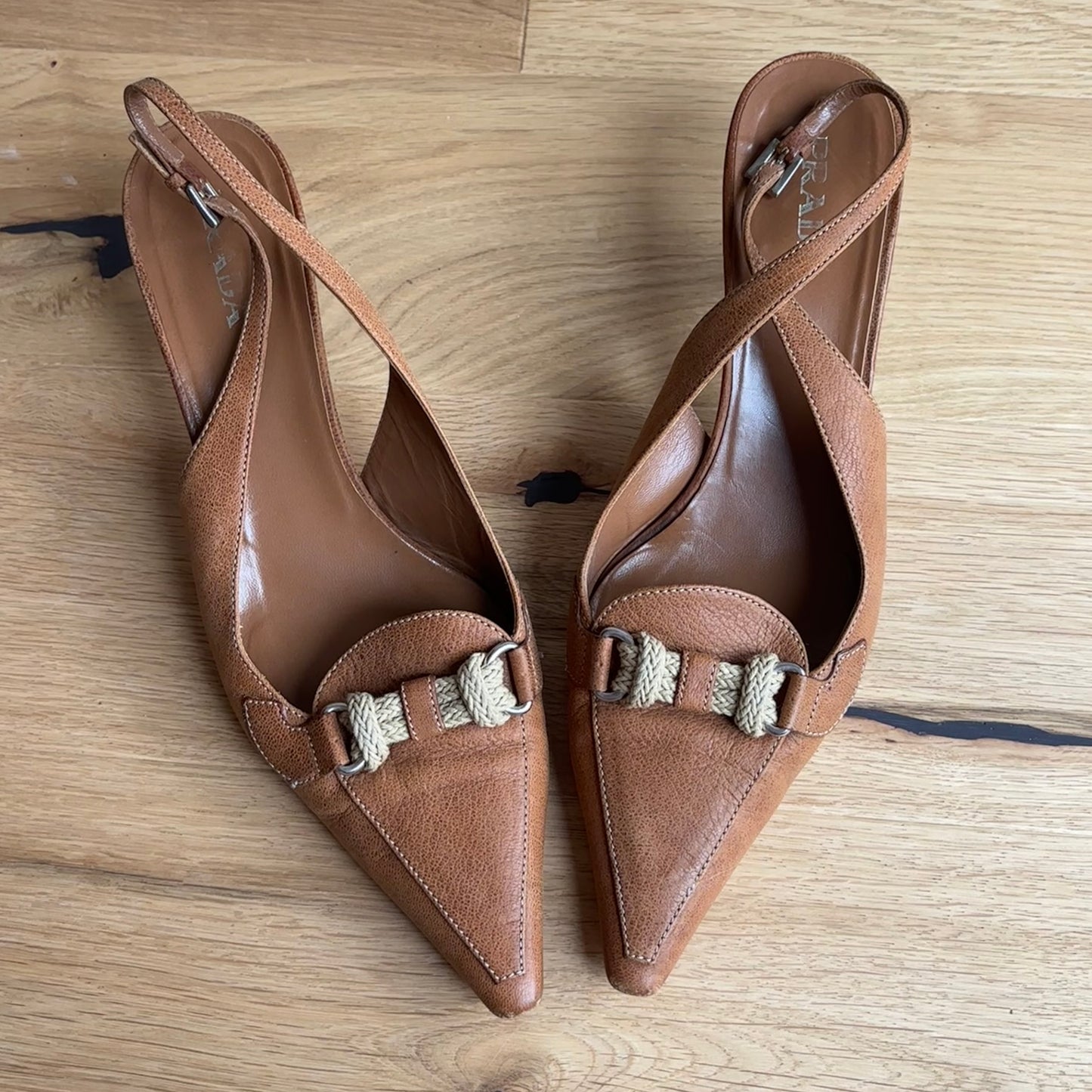 Prada Tan Slingbacks (40)