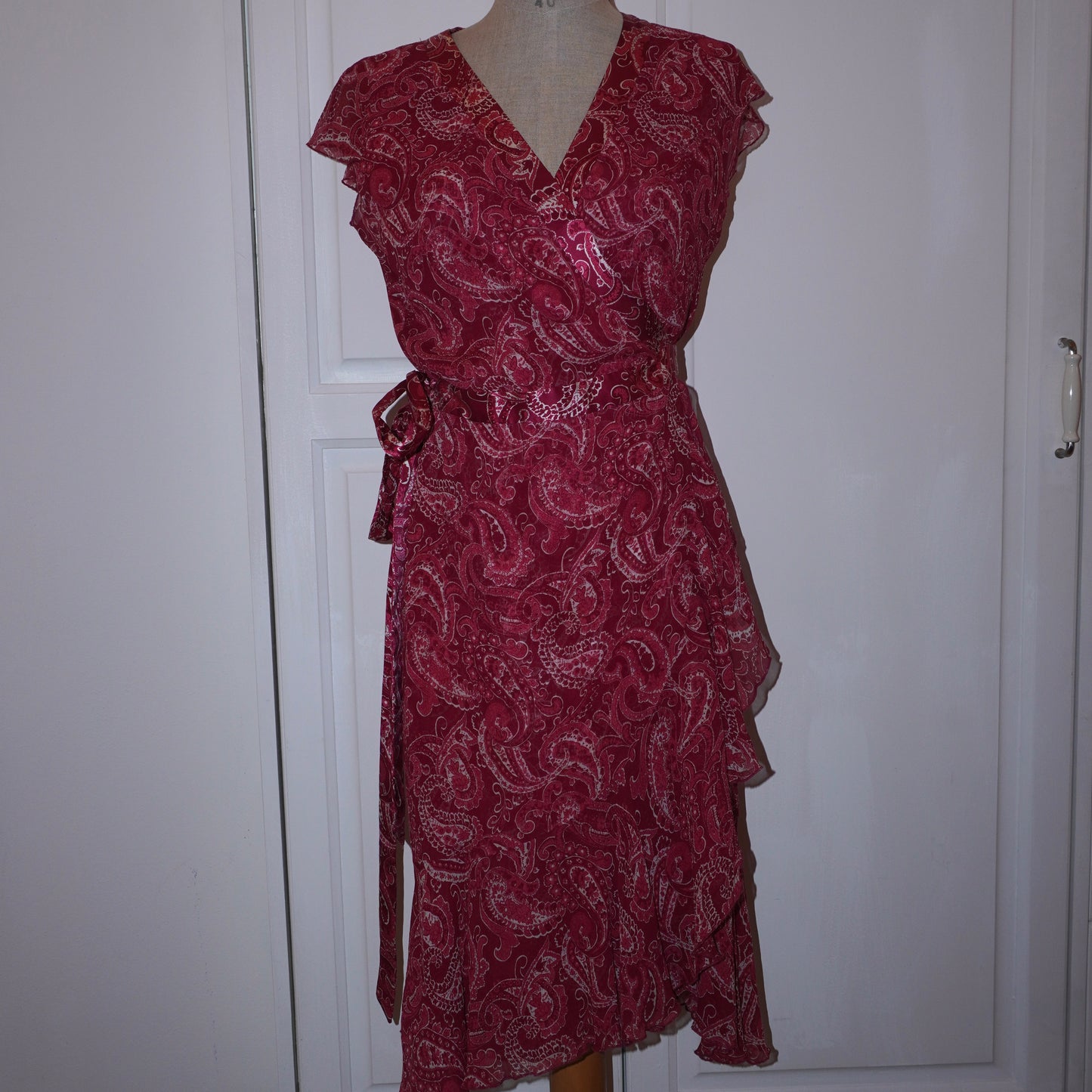 Silk Wrap Dress (S)