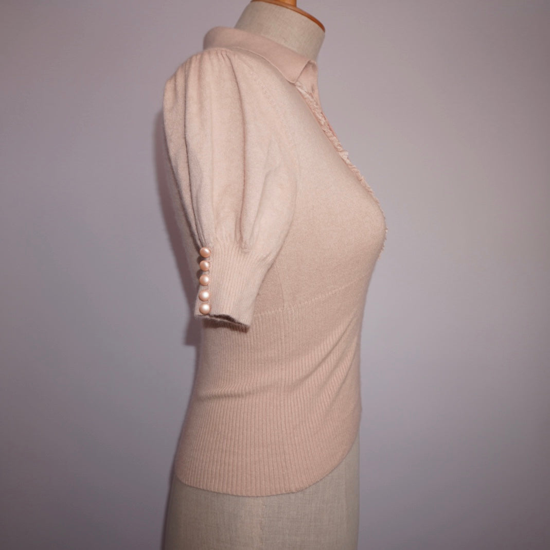 Angora Button Top (S)